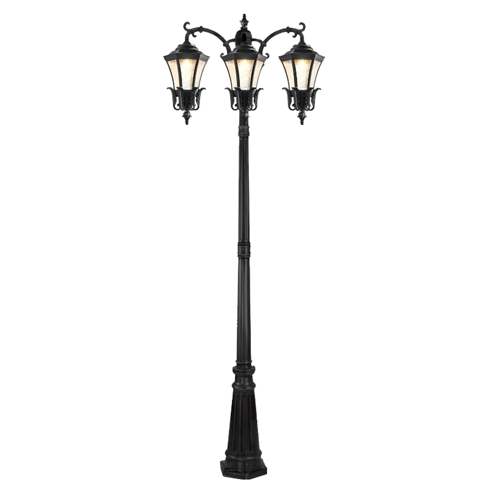 چراغ حیاطی ایستاده سه شاخه رو به پایین تیانا مدل آناهیتا