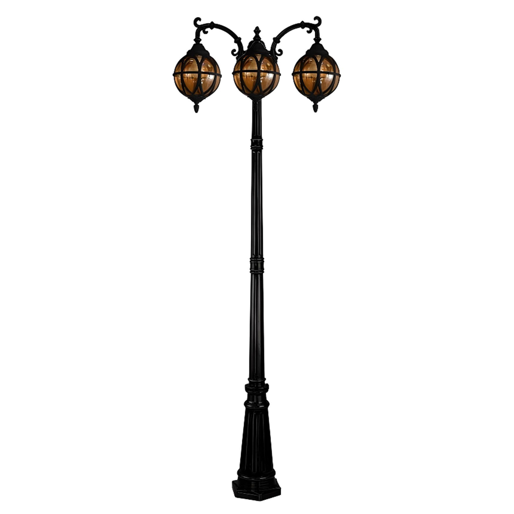 چراغ حیاطی ایستاده سه شاخه رو به پایین تیانا مدل نارون