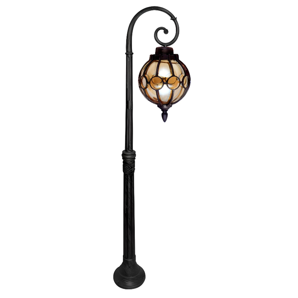 چراغ چمنی بلند تیانا مدل حلزونی دینا