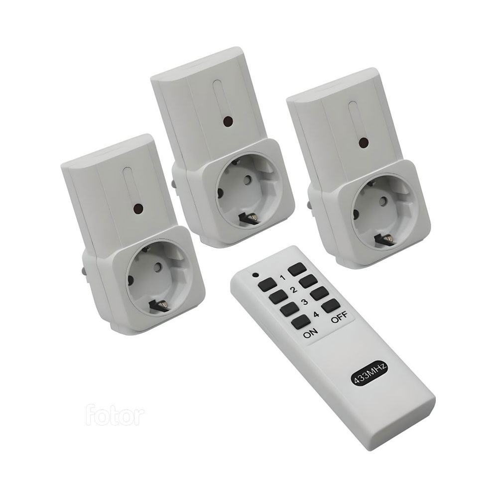 پریز برق کنترل از راه دور 3 تایی لایو گرین