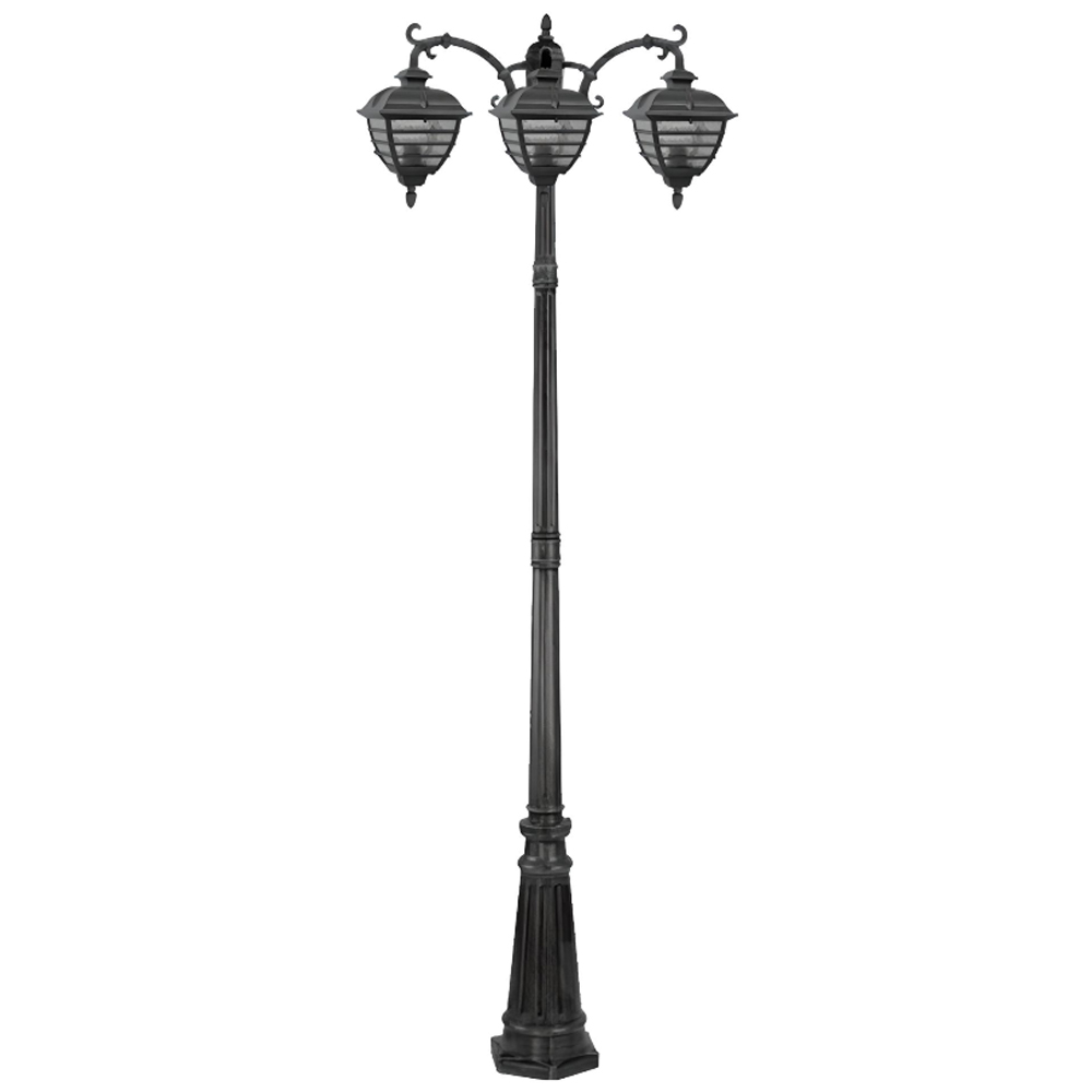 چراغ حیاطی ایستاده سه شاخه رو به پایین تیانا مدل درنا