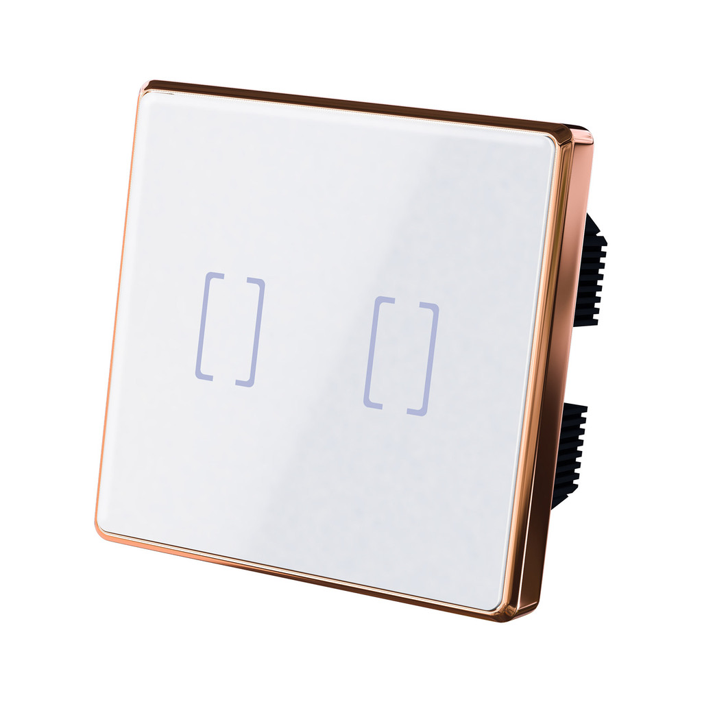 کلید لمسی دو پل هوشمند مایا سری اریس کلاسیک مدل MR2EF11