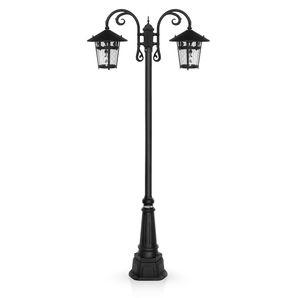 چراغ حیاطی ایستاده دو شاخه شب تاب مدل آبنوس کد SH-105721220