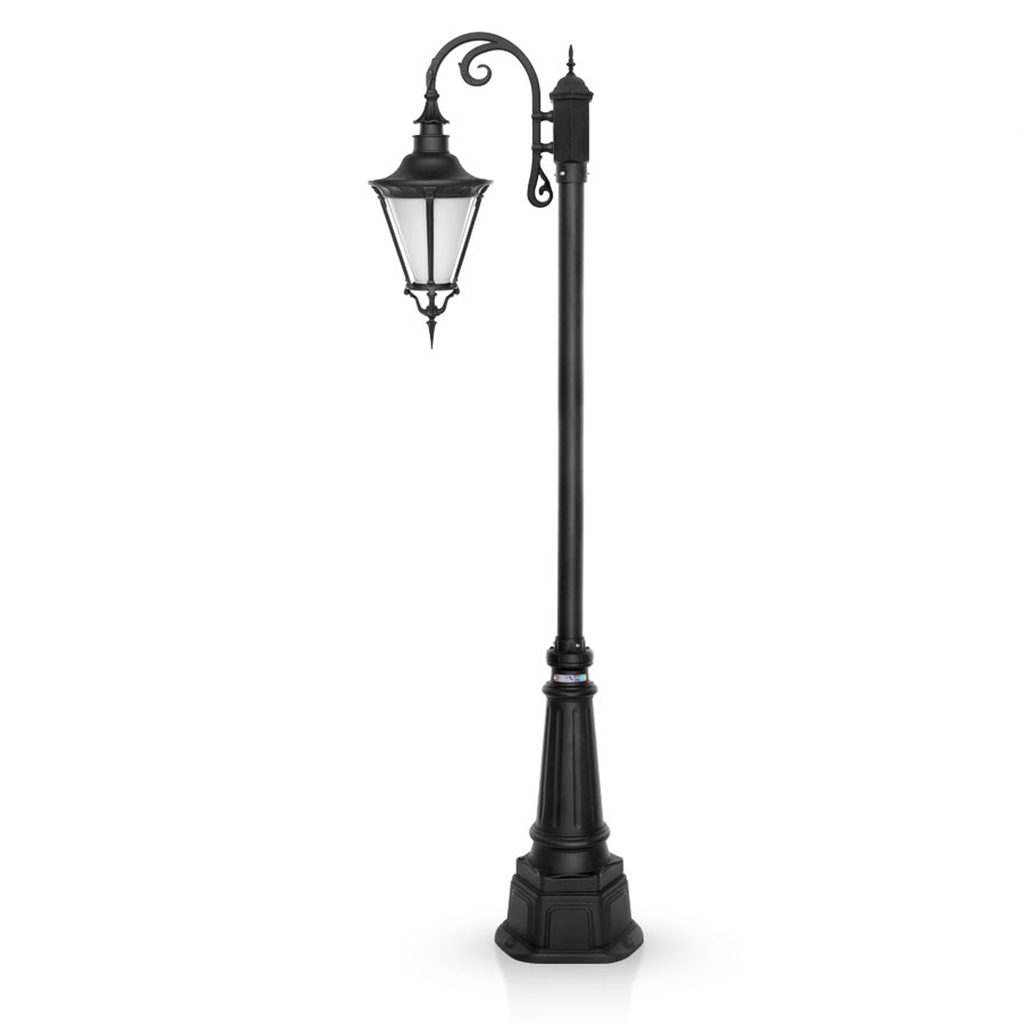 چراغ حیاطی ایستاده تک شاخه شب تاب مدل اسپانیایی کد SH-108011220