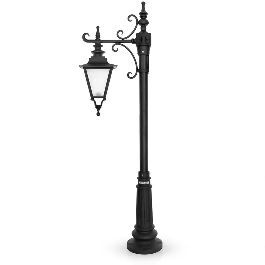 چراغ حیاطی ایستاده تک شاخه شب تاب مدل انگلیسی کد SH-107411020