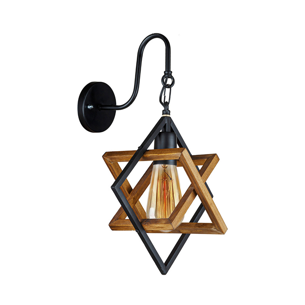 چراغ دیواری فلزی چشمه نور مدل CH175401