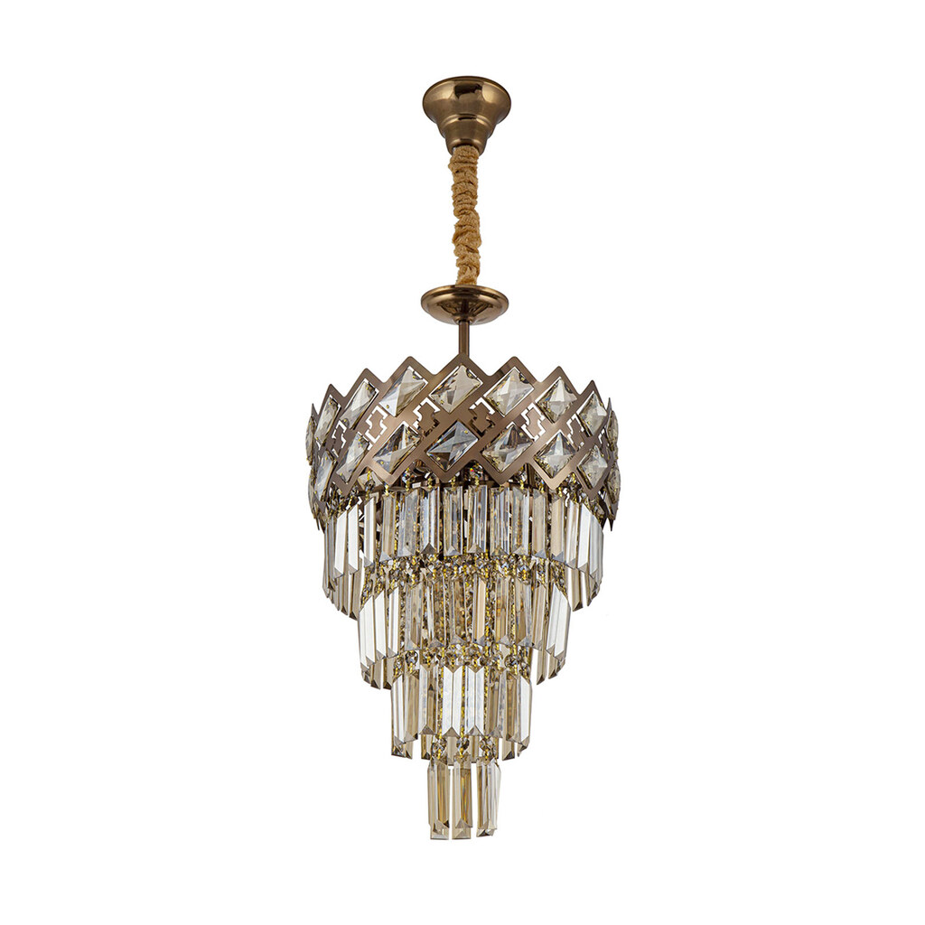 لوستر کریستالی 6 شعله چشمه نور مدل N2660/35