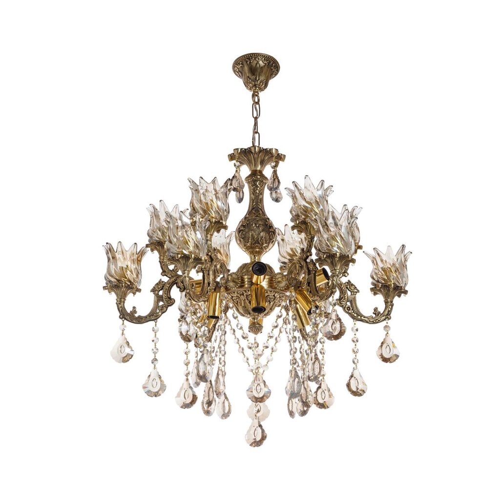 لوستر کلاسیک 24 شعله چشمه نور مدل C2825/6+6