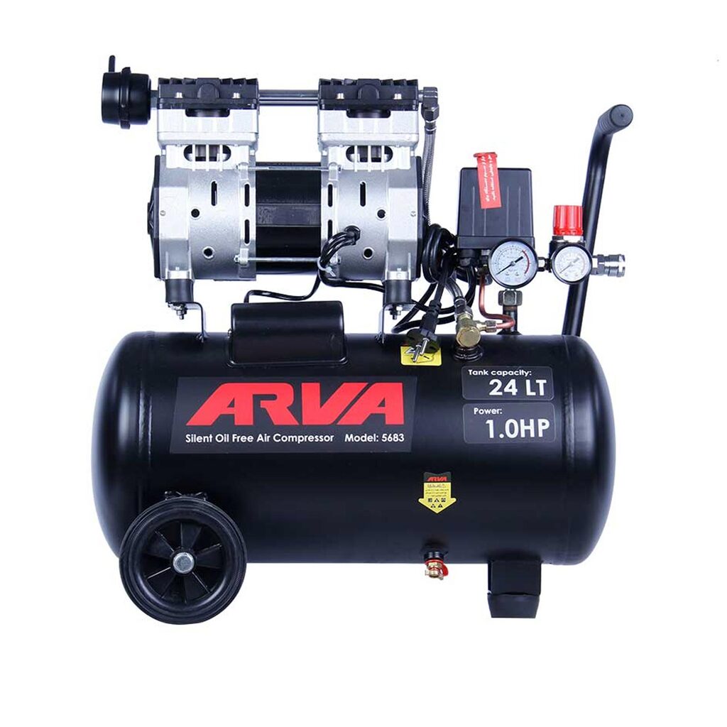 کمپرسور باد سایلنت 24 لیتری آروا مدل 5683