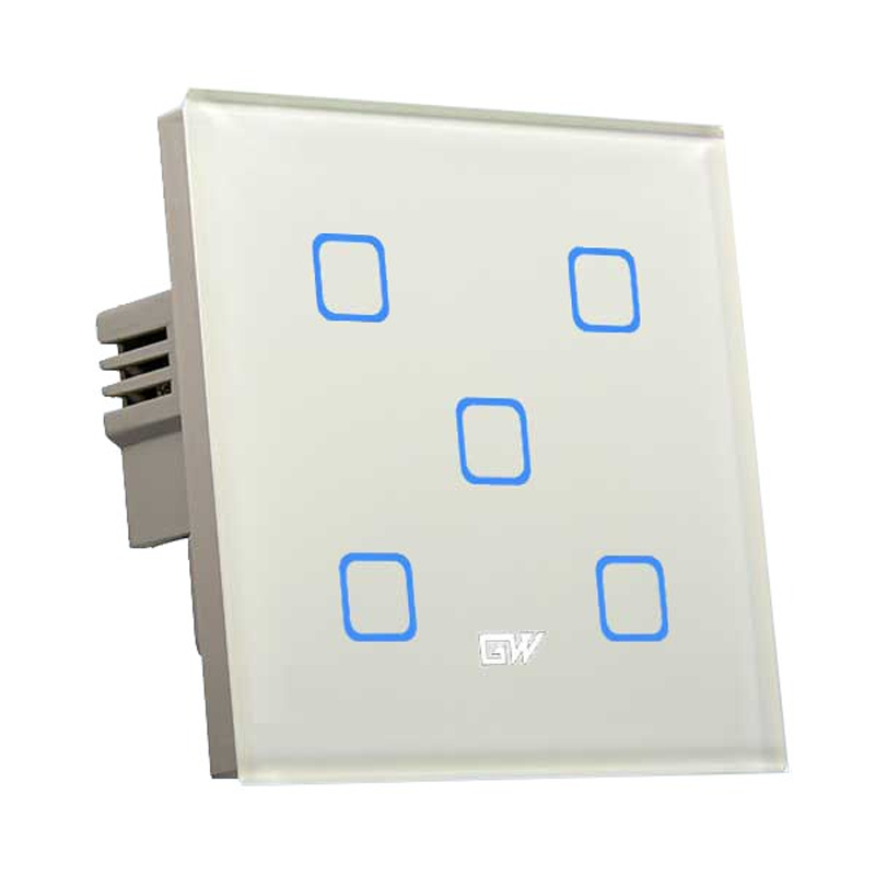 کلید لمسی 5 پل گلدور مدل ریموتی