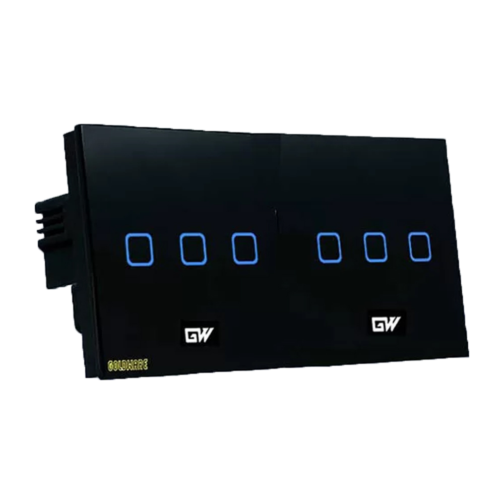 کلید لمسی 6 پل گلدور مدل ریموتی