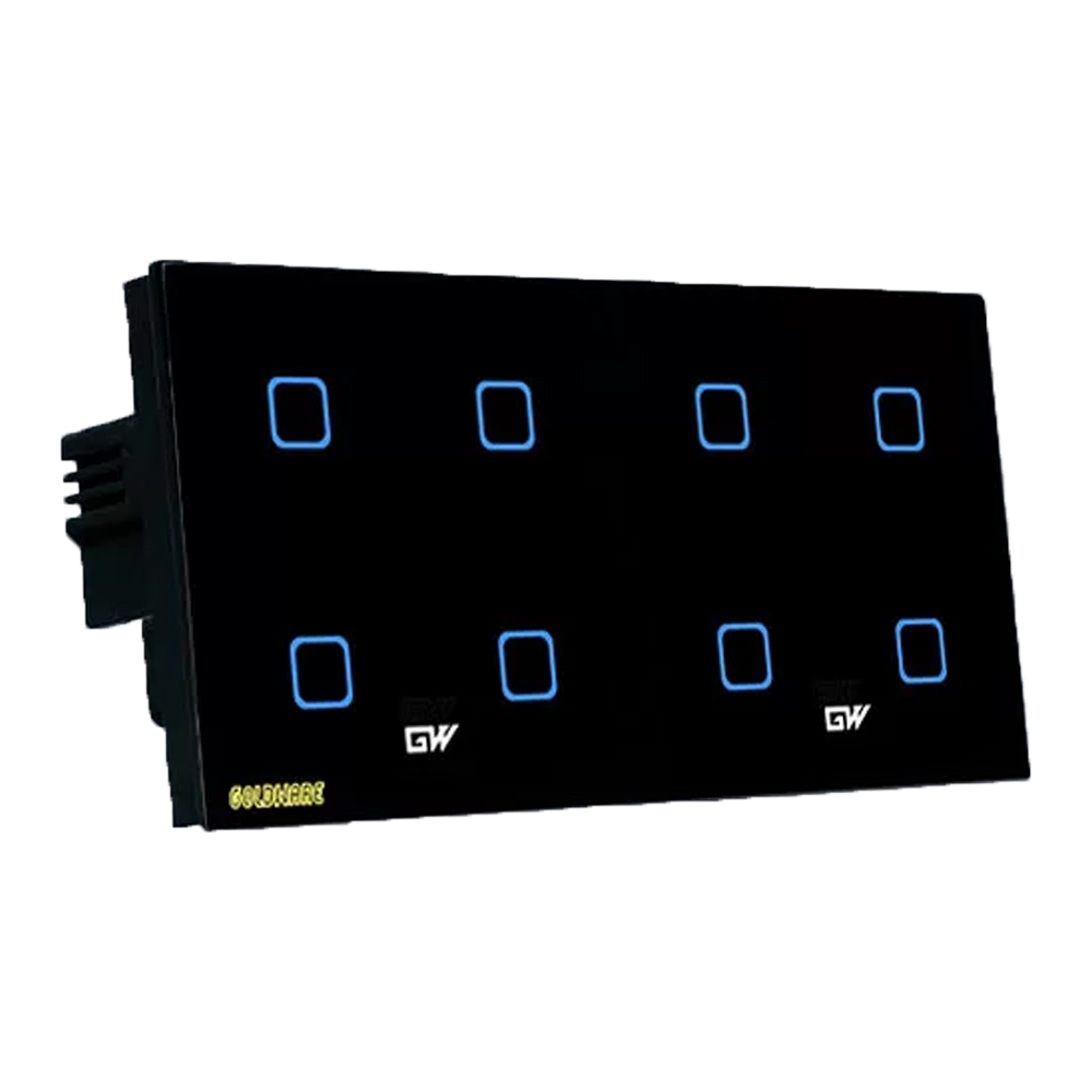 کلید لمسی 8 پل گلدور مدل ریموتی