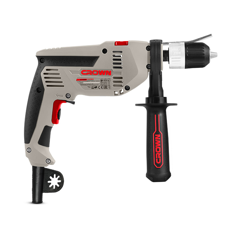 دریل چکشی 600 وات 13 میلیمتری با سه نظام اتوماتیک کرون مدل CT10128C