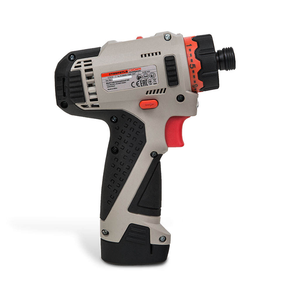 پیچ گوشتی شارژی بیت خور 12 ولت کرون مدل CT21072HBXپیچ گوشتی شارژی بیت خور 12 ولت کرون مدل CT21072HBX