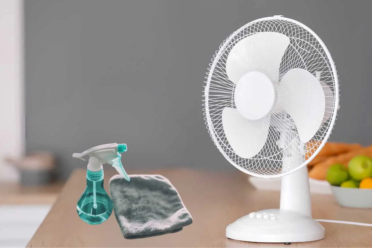 عکس پنکه رومیزی با ماده شوینده پنکه