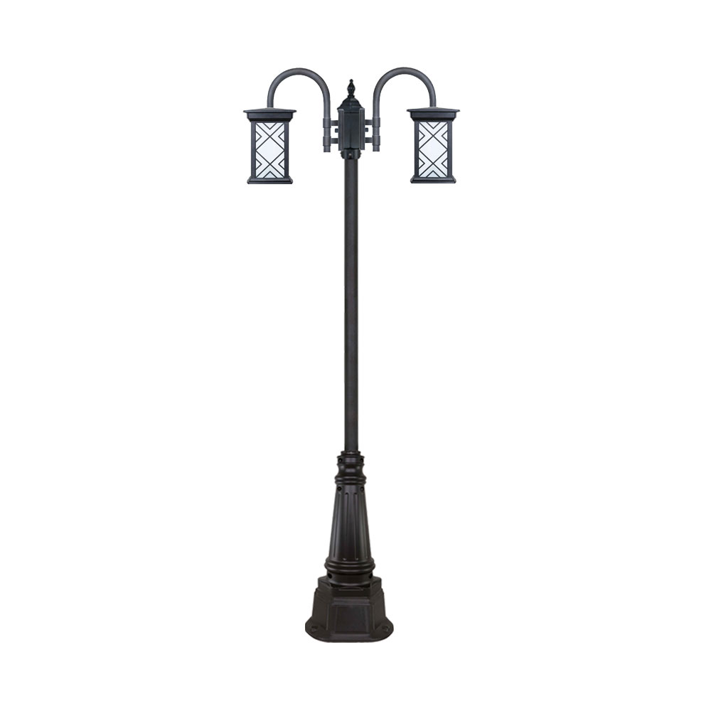 چراغ دو شاخه پارکی و حیاطی بیتانور مدل درتا طرح دار کد 482921T-96202