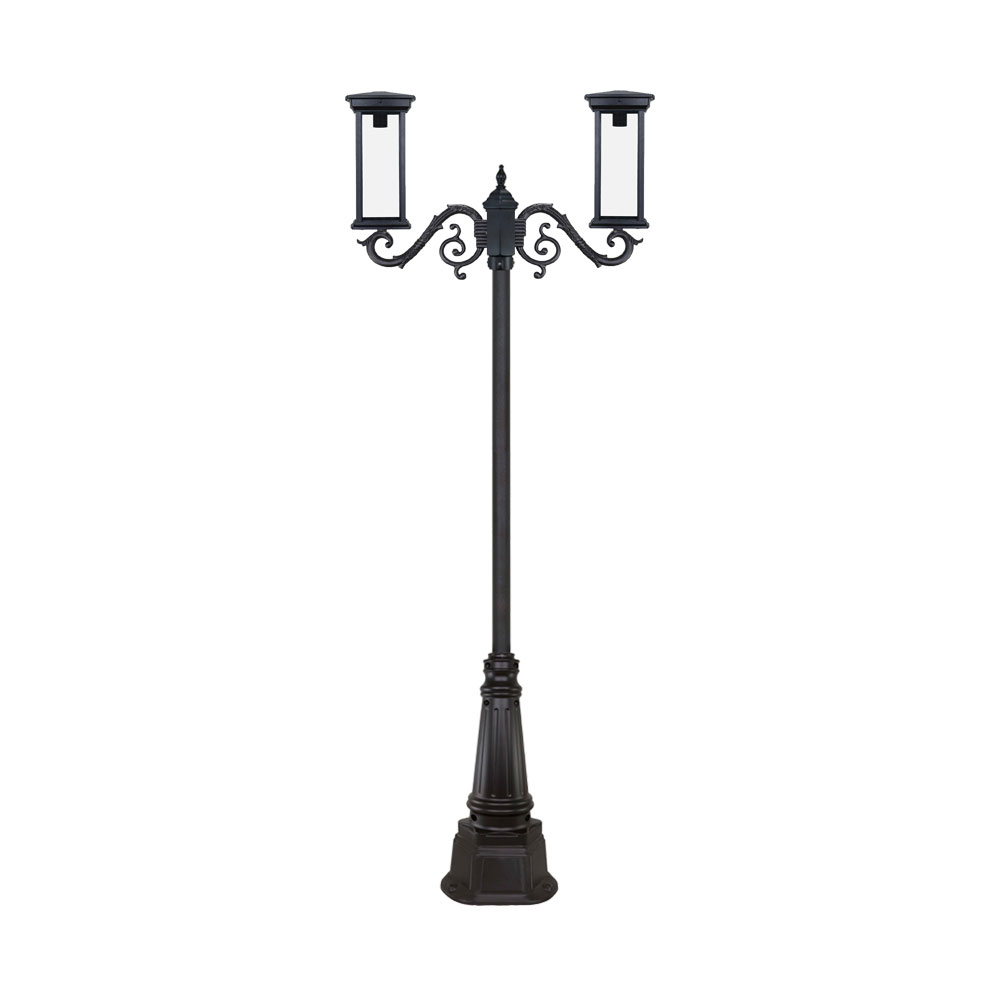 چراغ دو شاخه پارکی و حیاطی بیتانور مدل درتا بلند کد 482222B-96202