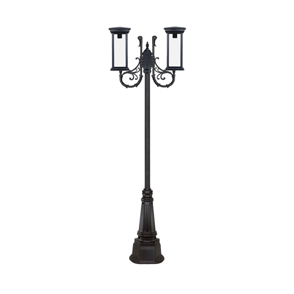 چراغ دو شاخه پارکی و حیاطی بیتانور مدل درتا بلند کد 482322B-96202