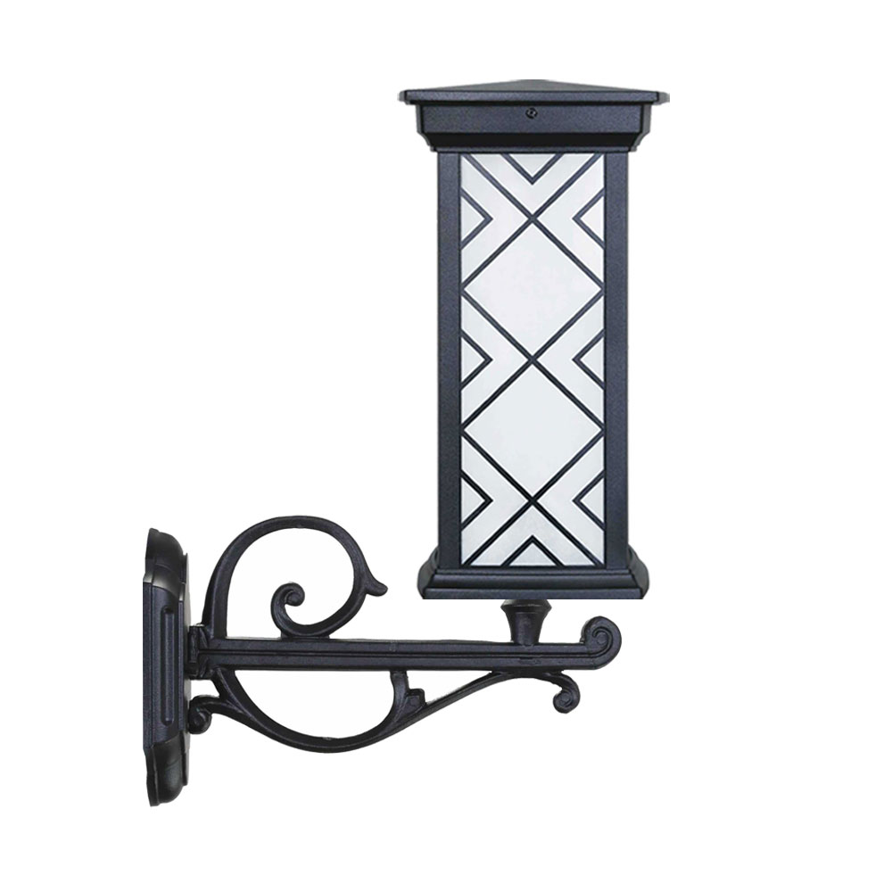 چراغ دیواری حیاطی و پارکی بیتانور مدل درتا بلند طرح دار کد 480722BT