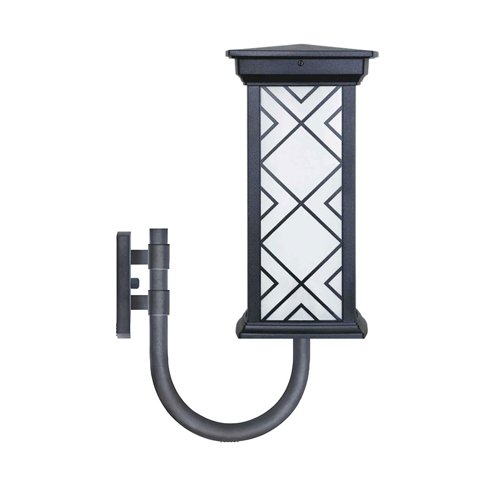 چراغ دیواری حیاطی و پارکی بیتانور مدل درتا بلند طرح دار کد 480922BT