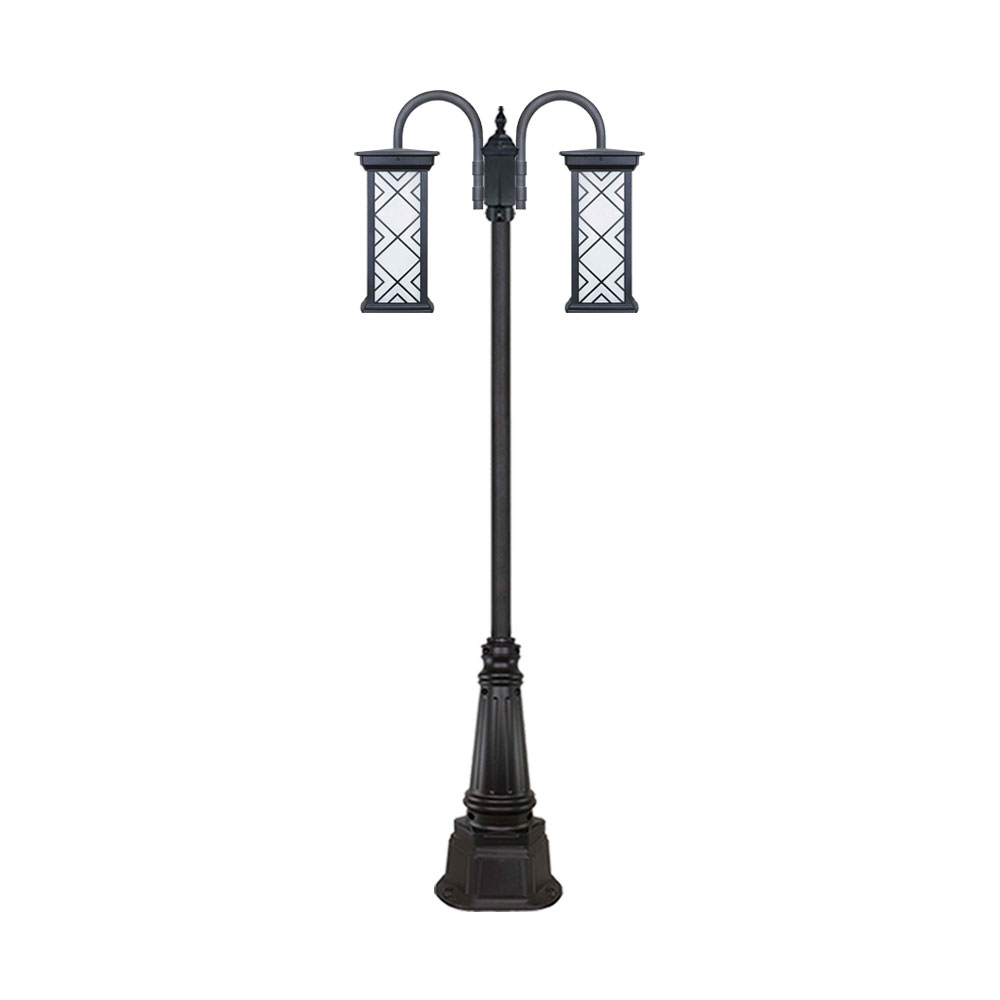 چراغ دو شاخه پارکی و حیاطی بیتانور مدل درتا بلند طرح دار کد 482921BT-96202
