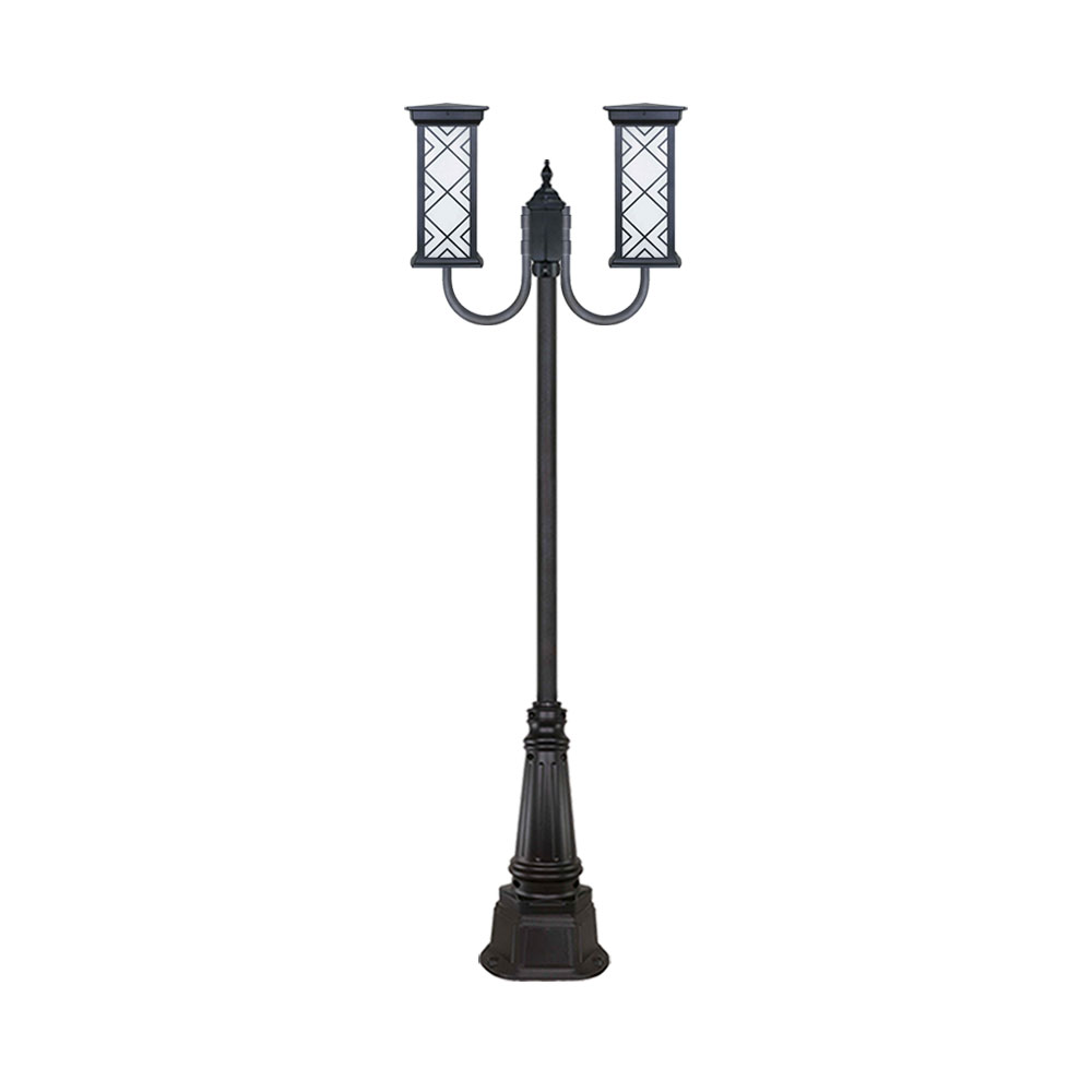 چراغ دو شاخه پارکی و حیاطی بیتانور مدل درتا بلند طرح دار کد 482922BT-96202