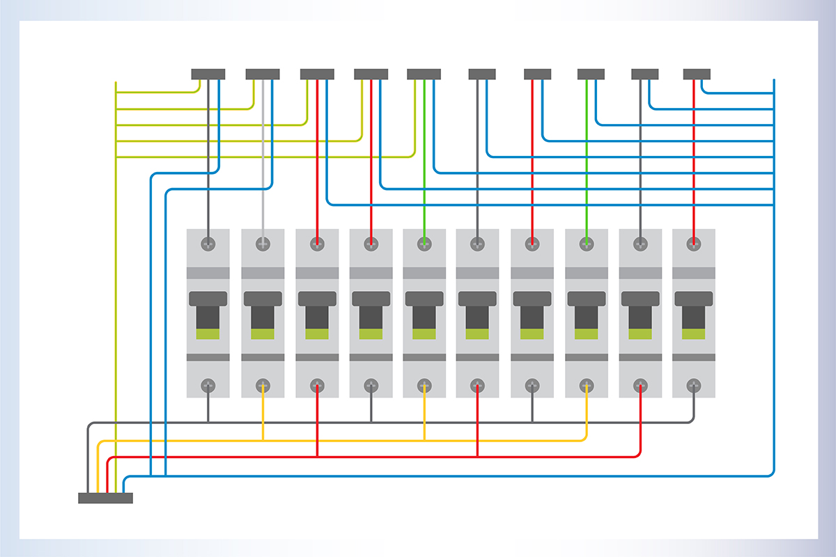 نقشه سیم کشی جعبه فیوز ساختمان