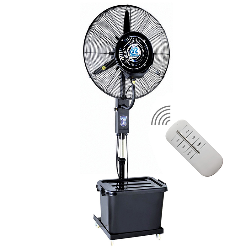 پنکه مه پاش ایستاده سایز 75 ریموت دار Rainfan