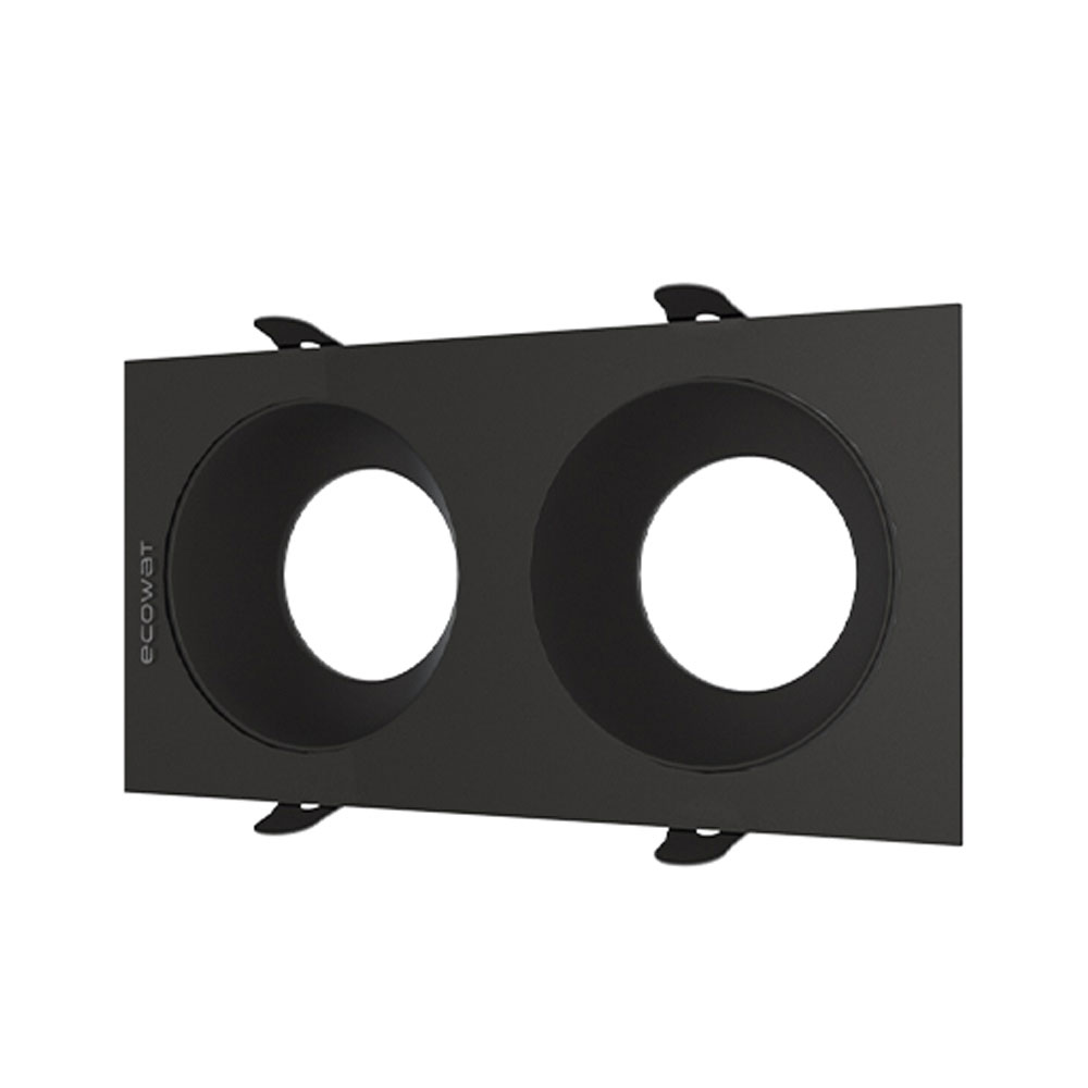 قاب توکار دو خانه اکووات مدل دارک لایت کد AG2XA