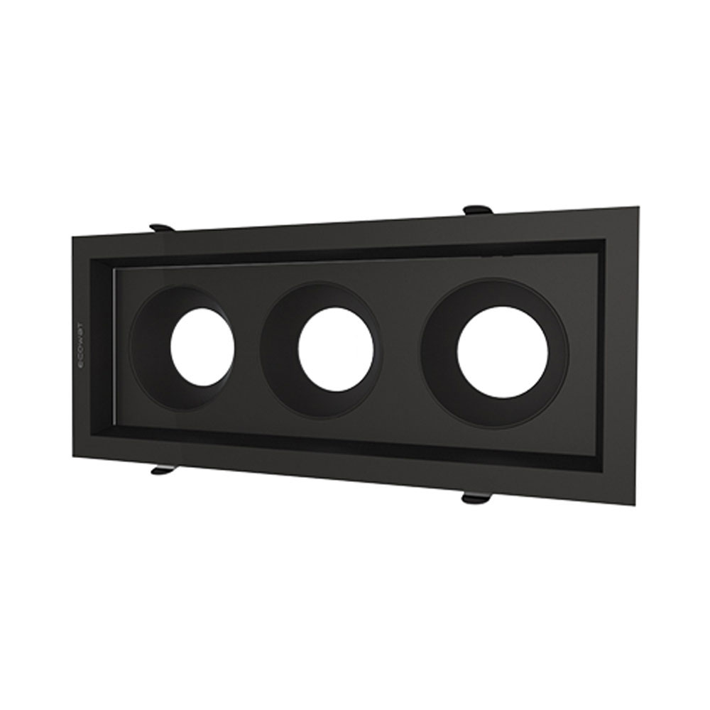 قاب توکار سه خانه اکووات مدل دارک لایت کد AG3XB