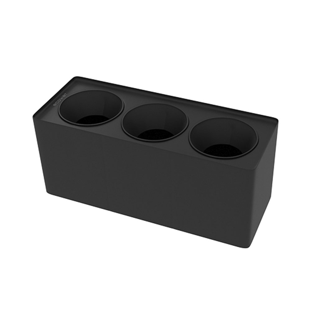 قاب روکار سه خانه اکووات مدل دارک لایت کد CUX3