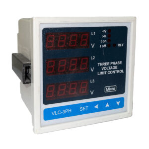 کنترل ولتاژ دیجیتال 96x96 سه فاز تابلویی میکرومکس مدل VLC-3PH