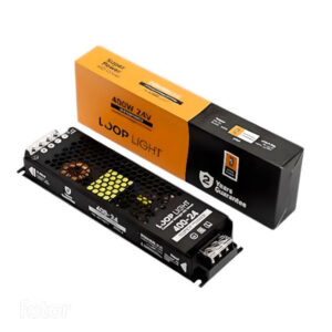 منبع تغذیه 24 ولت 16 آمپر 400 وات لوپ لایت مدل PL-SP24-16A