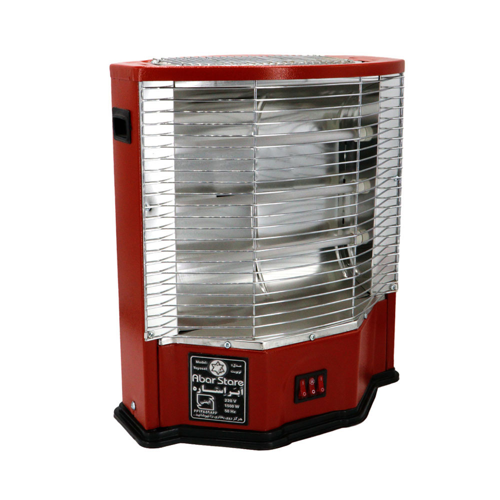 بخاری برقی 2000 وات 4 میله ایستاده بدون فن ابر استاره مدل تویوست