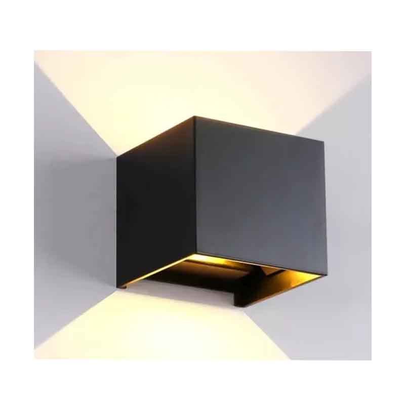 چراغ دکوراتیو دو طرفه 6 وات مربع دمپردار زمرد نور مدل ZNE.W.118.S