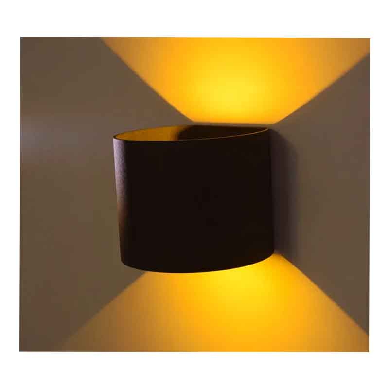 چراغ دکوراتیو دو طرفه 10 وات هلالی دمپردار زمرد نور مدل ZNE.W.119L