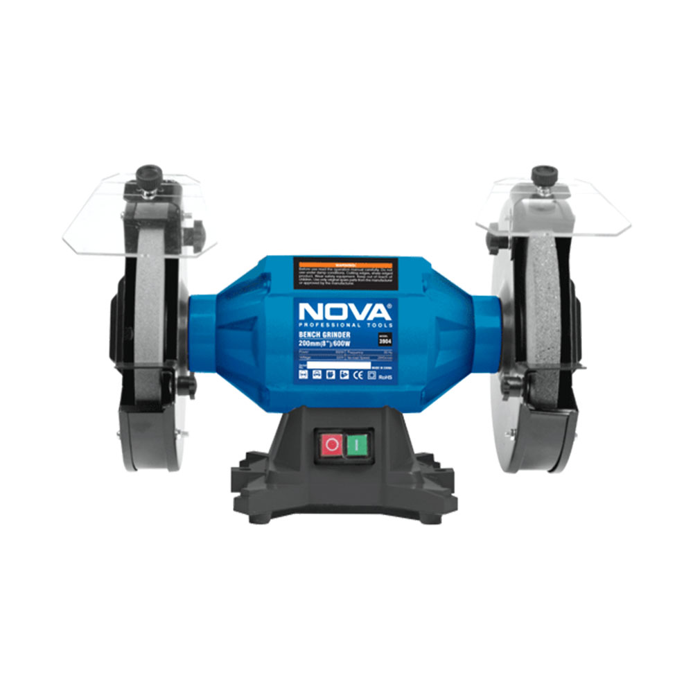 چرخ سنباده 600 وات 200 میلیمتری نووا کد 3904