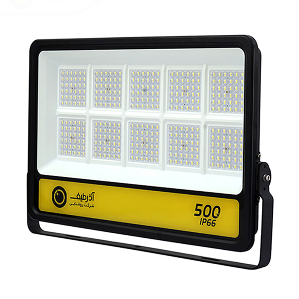 پروژکتور ال ای دی 500 وات لنزدار آذر طیف مدل آلفا کد FL500W