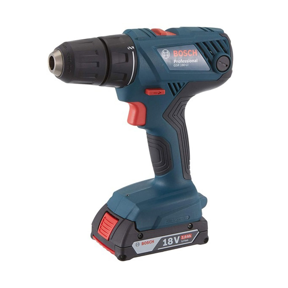 دریل پیچ گوشتی شارژی 18 ولت بوش مدل GSR180LI