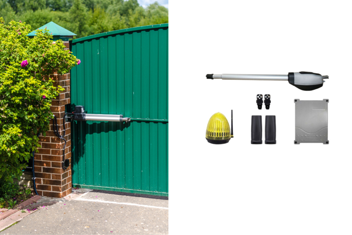 جک پارکینگ تک لنگه نصب شده روی درب با متعلقات