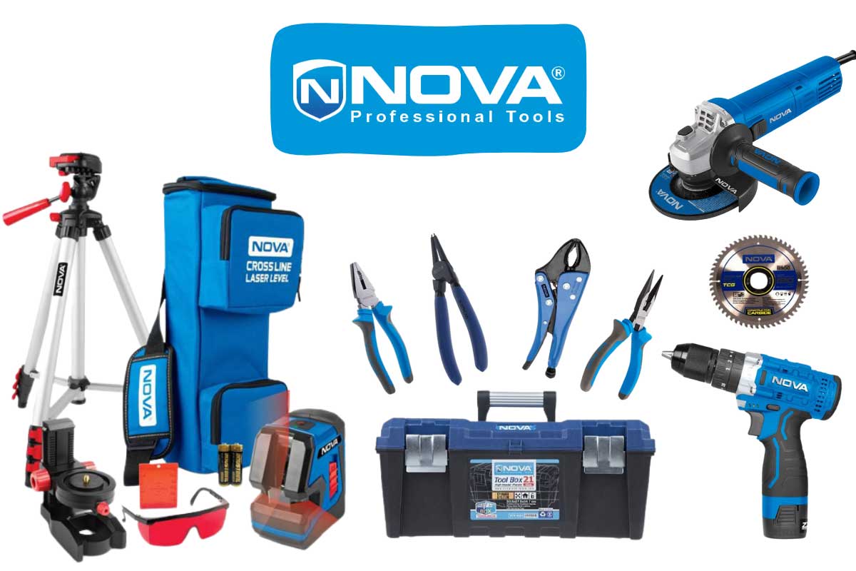 مجموعه ابزاهای دستی و برقی نووا