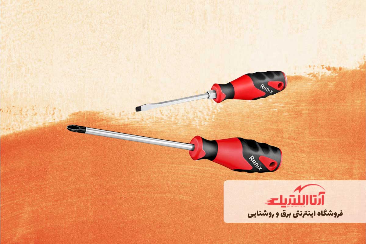 پیچ گوشتی دوسو و چهارسو برای نصب و تعمیر پکیج دیواری