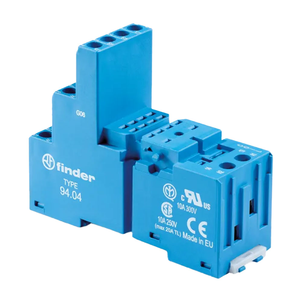 سوکت 9404 SPA رله فیندر با نگهدارنده پلاستیکی