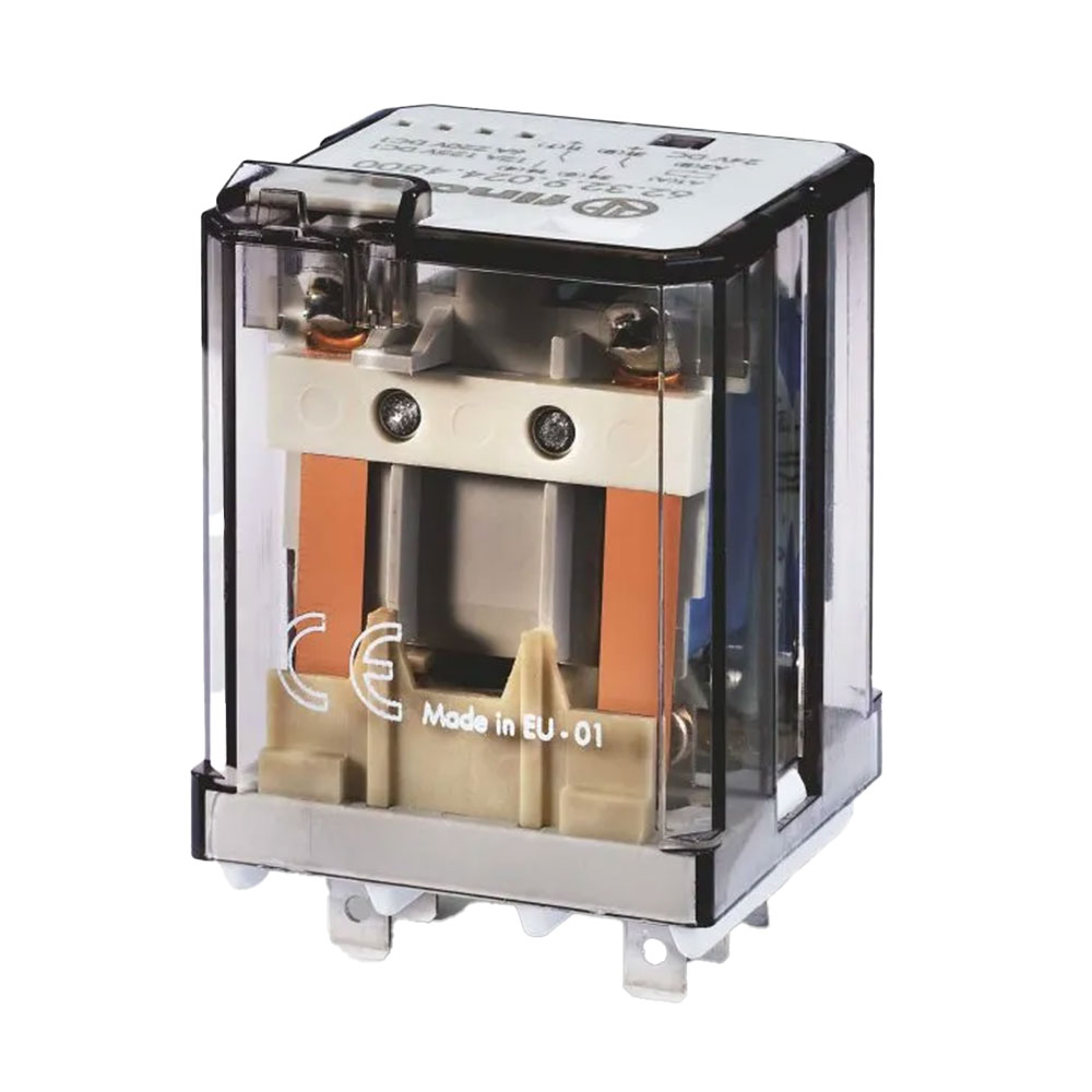 رله شیشه ای 8 پایه 2 کنتاکت 230 ولت AC فیندر کد 62.32.8.230.0040