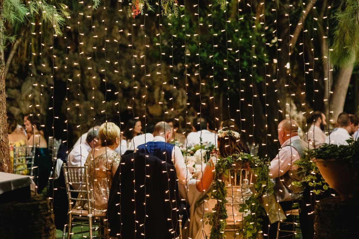 نورپردازی باغ تالار