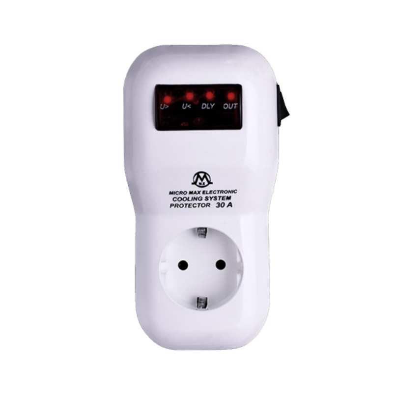 محافظ میکروپروسسوری دوشاخه ای 30 آمپر کولر گازی آنالوگ میکرومکس مدل AVP- 303