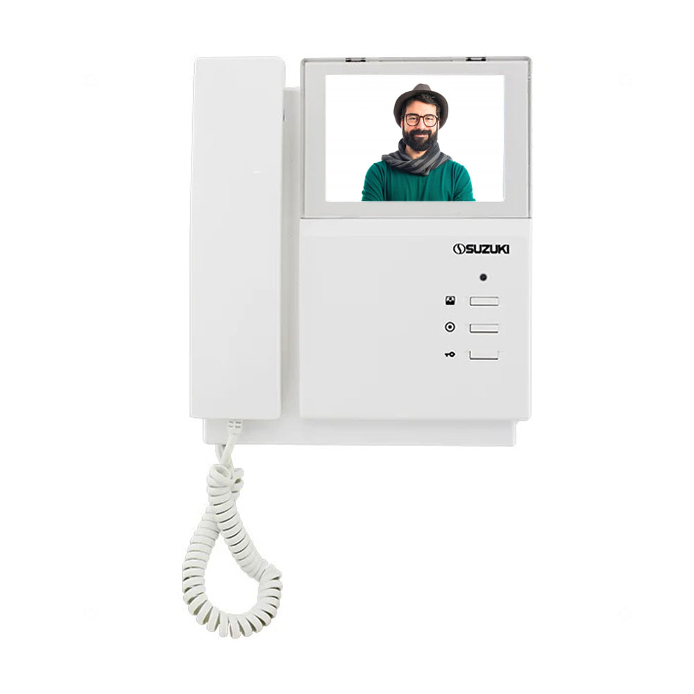 مانیتور آیفون تصویری 4.3 اینچ حافظه دار سوزوکی مدل SZ-413M