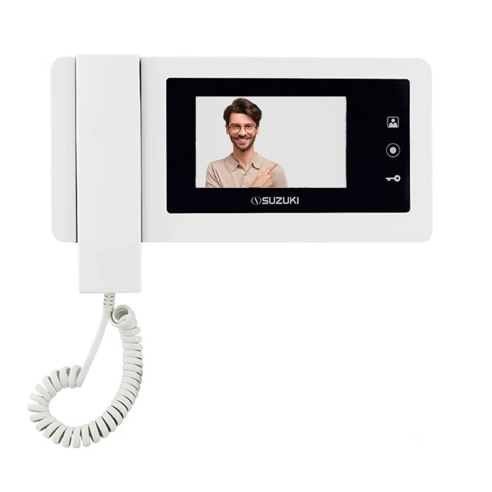 مانیتور آیفون تصویری 4.3 اینچ حافظه دار سوزوکی مدل SZ-415M