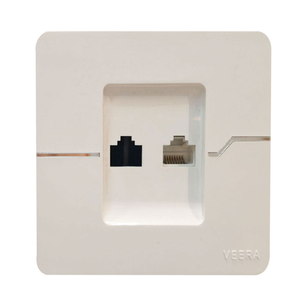 پریز تلفن دو سوکت ویرا مدل T2