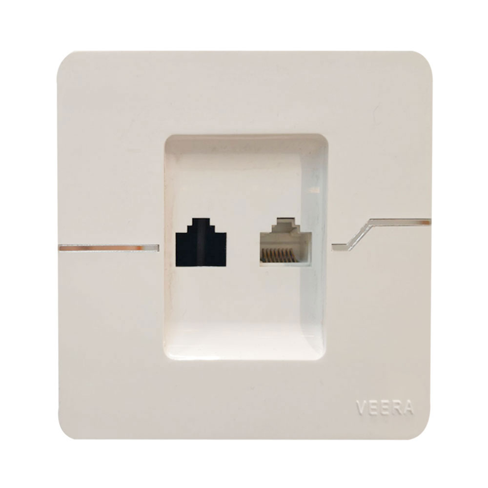 سوکت شبکه CAT6 تک پورت ویرا مدل T2